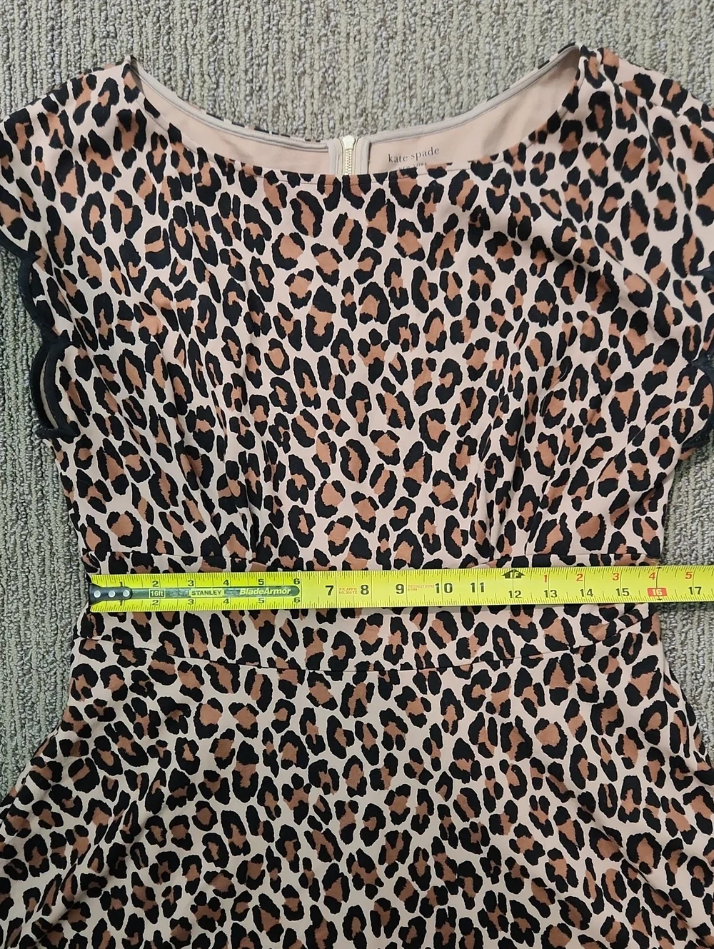Kate Spade Spotted Leopard Print Fiorella Dress Size XL